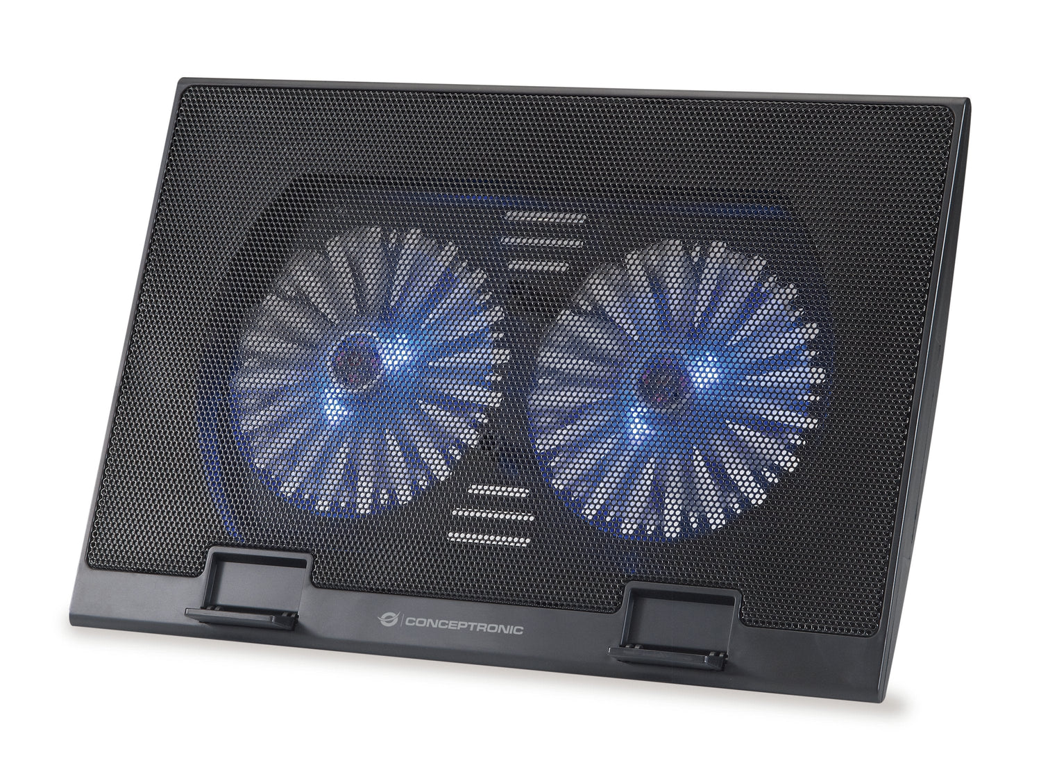 Base Refrigeracion Para Portatiles Conceptronic 2 Ventiladores 125mm Hasta 17