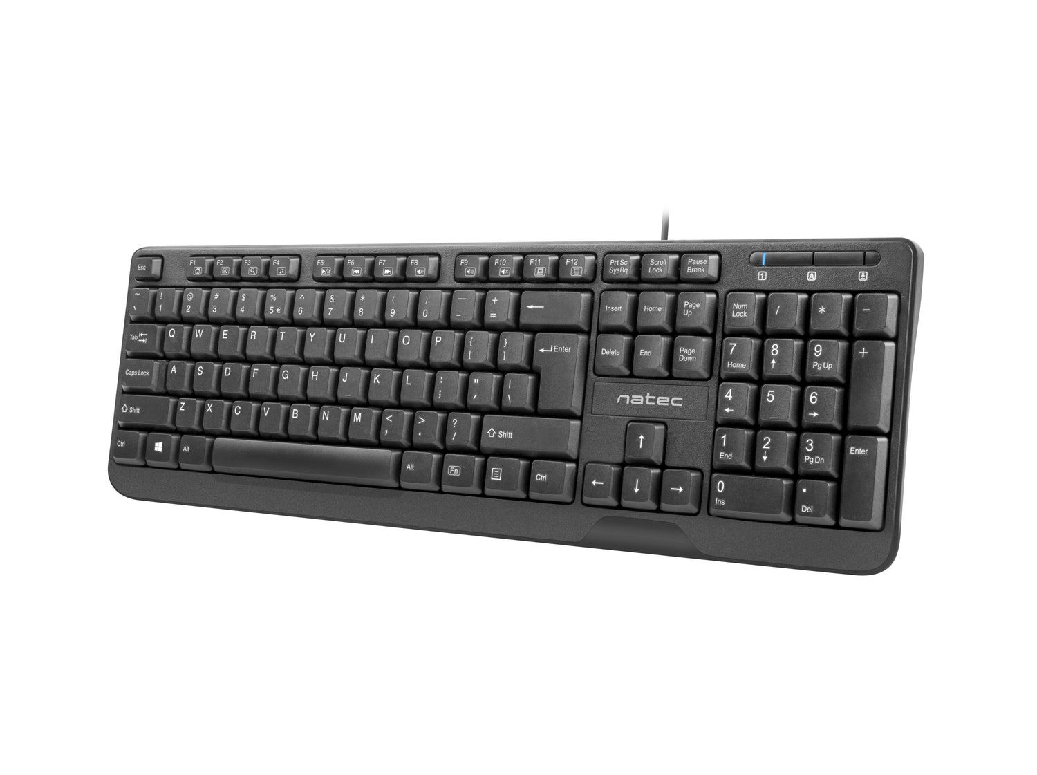 Teclado Español Natec Trout Slim Negro
