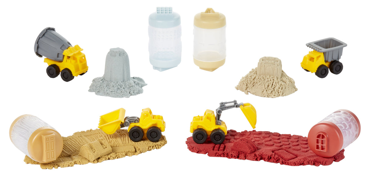 EAN 0035051532934 - MGA Entertainment Wonder Factory Never Dry Sand Construction Trucks - Blue + Cement Mixer imagen 8