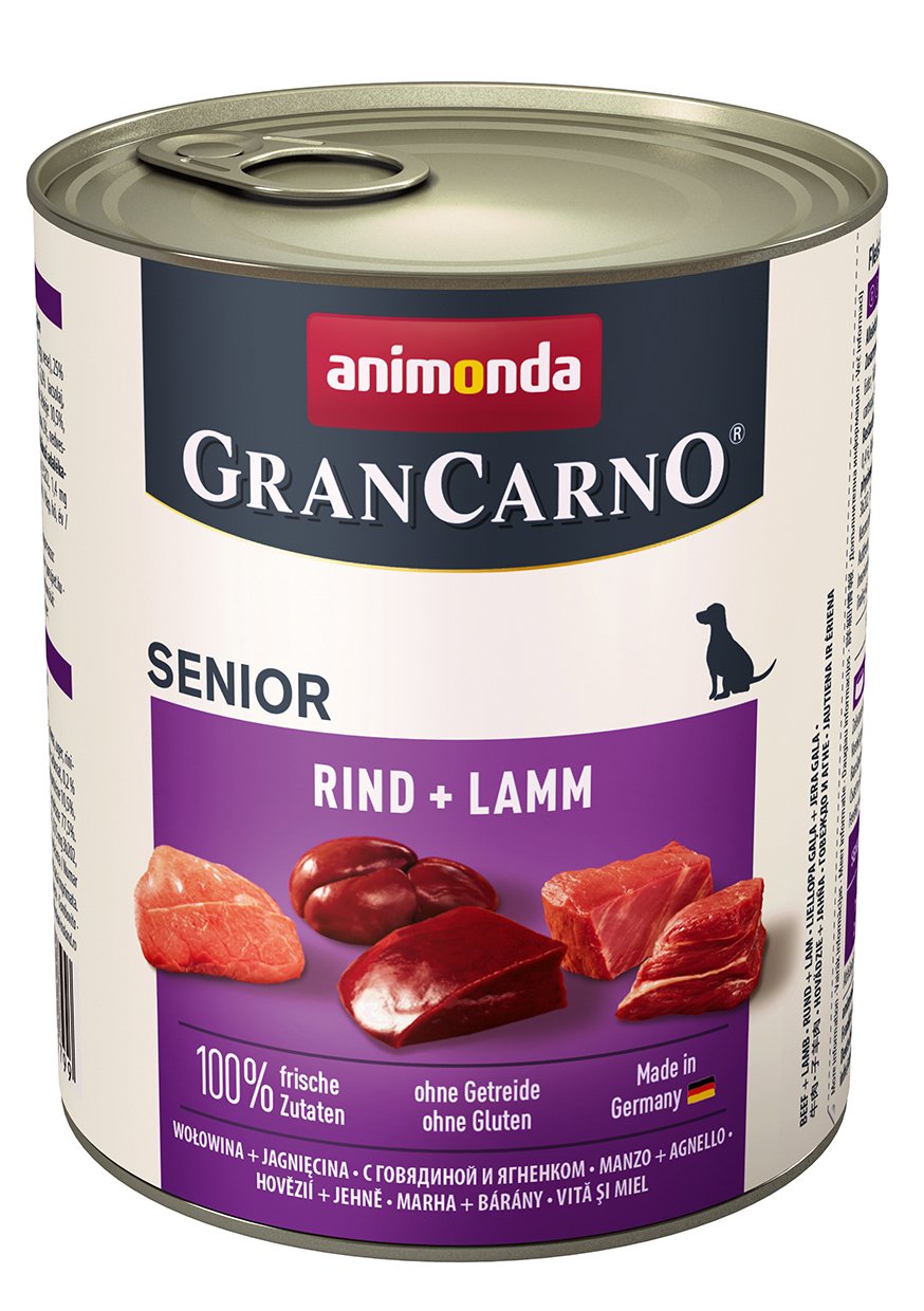 Animonda Grancarno Senior Sabor: Ternera Y Cordero - Lata 800g