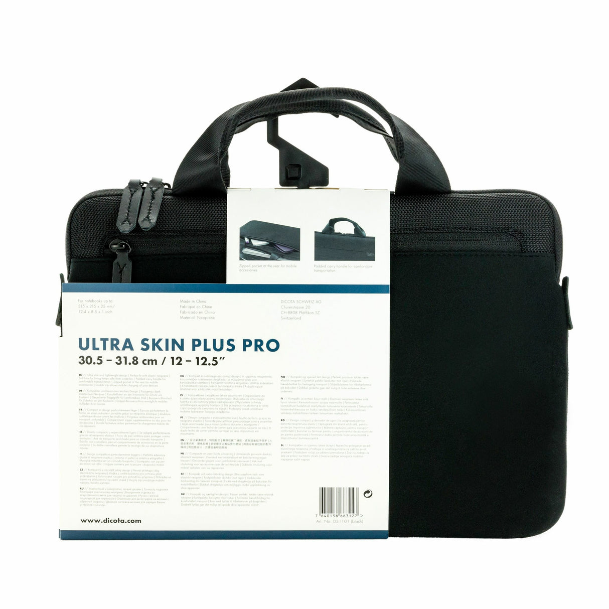 EAN 7640158663127 - DICOTA Ultra Skin Plus PRO 31,8 cm (12.5") Maletín Negro imagen 9