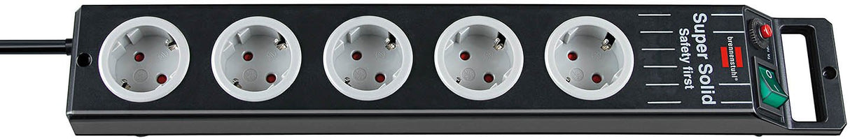 EAN 4007123602407 - Brennenstuhl 1153380115 base múltiple 2,5 m 5 salidas AC Negro, Gris imagen 1