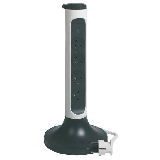 EAN 3414971942424 - Legrand 049410 base múltiple 2 m 4 salidas AC Interior Gris, Blanco imagen 1