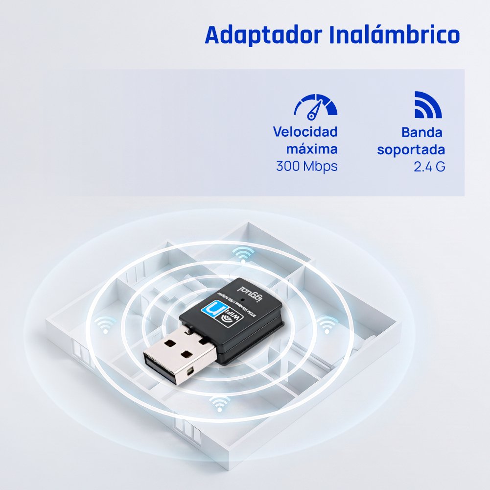 EAN 8435364320488 - iggual IGG320488 adaptador y tarjeta de red WLAN 300 Mbit/s imagen 4