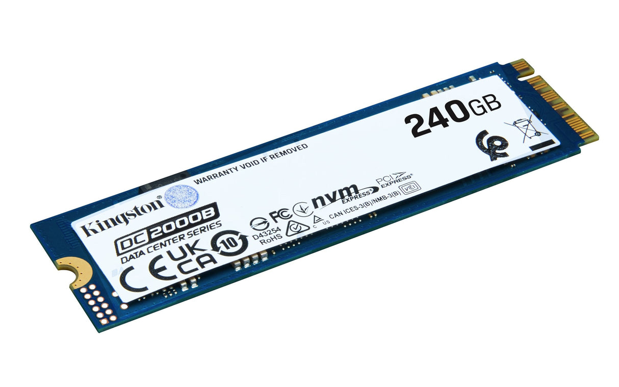 Disco Ssd Kingston Dc2000b 240 Gb, Pcie 4.0 X4, Nvme, M.2 2280, Sin Disipador Sedc2000bym8/240g