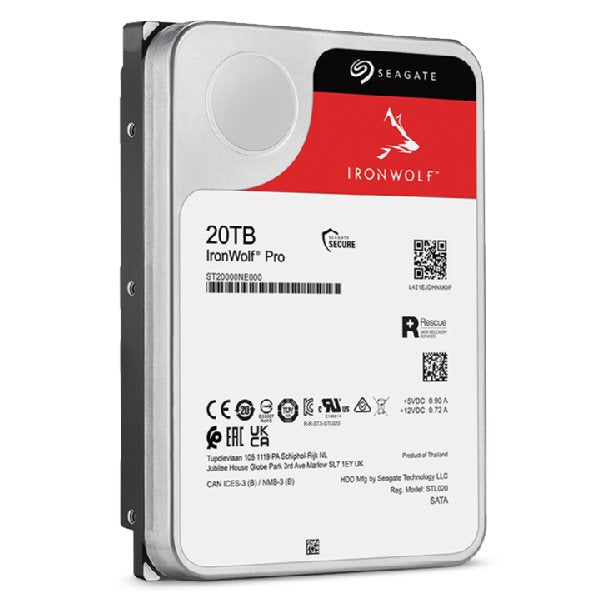 EAN 8719706432276 - Seagate IronWolf Pro ST20000NT001 disco duro interno 20 TB 7200 RPM 256 MB 3.5" imagen 6
