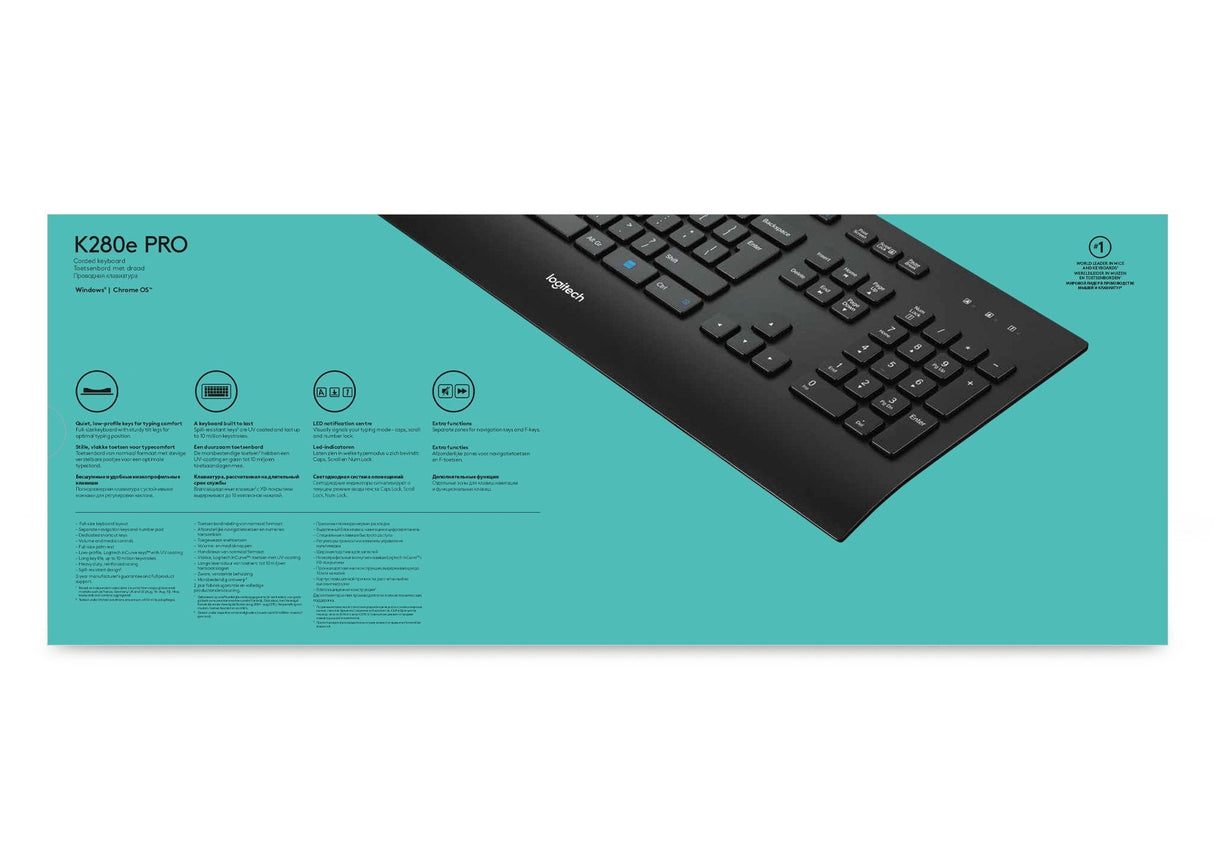 EAN 5099206046856 - Logitech K280E Pro f/ Business teclado Oficina USB QWERTY Internacional de EE.UU. Negro imagen 10