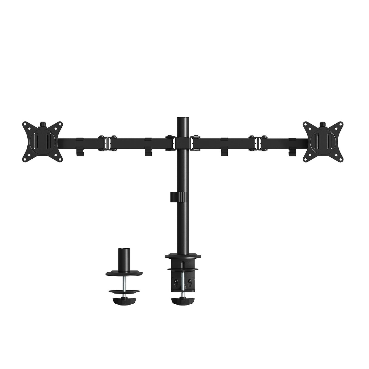 Soporte De Mesa Para 2 Monitores Hasta 27" 8+8 Kg Max, 13-27, Vesa 100x100, 10mm-88mm
