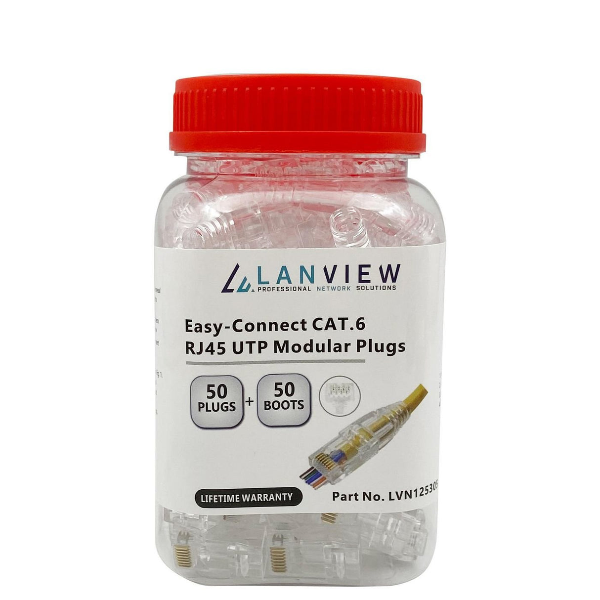 EAN 5704174320524 - Lanview LVN125305 conector RJ45 Transparente imagen 3