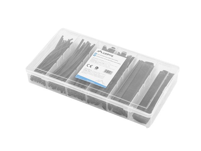 100 Tubos Termorretractiles Negros Lanberg Org01-St100b 100mm Longitud Diámetros 1.5-13mm