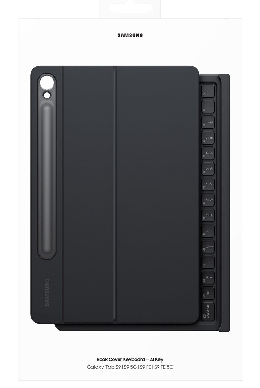 Tab S9/S9 Fe Book Cover Keyboard Black