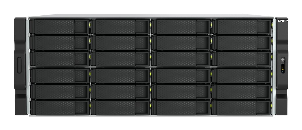 Servidor Nas Qnap Ts-H2477xu-Rp 24 Compartimentos Montaje En Bastidor Sata 6gb/S Raid 0 1 5 6 10 50 60 Jbod Ram 32 Gb Gigabit Ethernet / 2.5 Gigabit Ethernet / 10 Gigabit Ethernet Iscsi Soporta 4u