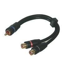 Adaptador 1xrca M A 2xrca H 0.20 M Hq Ofc Doble Malla