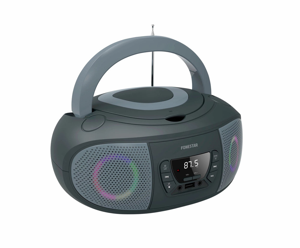 EAN 8422521001151 - Fonestar BOOM-GO-G reproductor de CD Reproductor de CD portátil Gris imagen 2