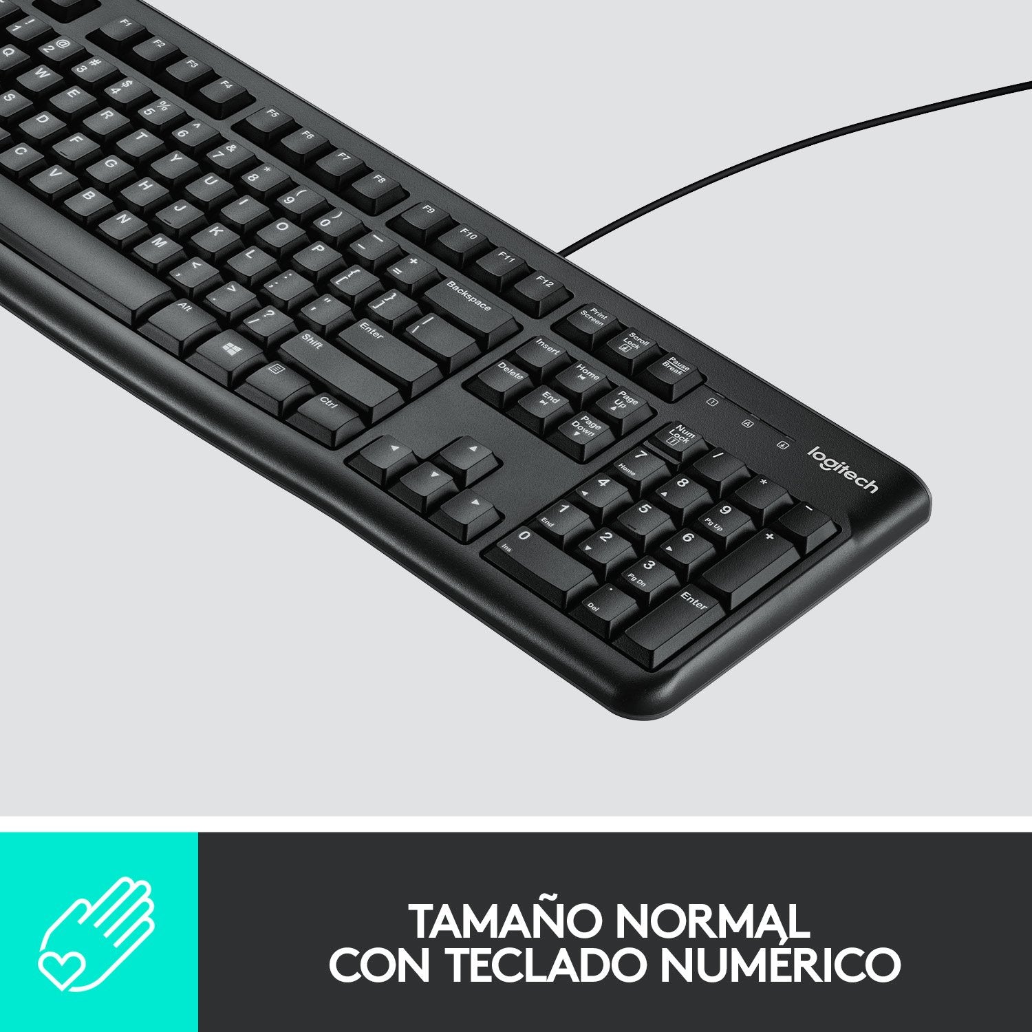 EAN 5099206020580 - Logitech 920-002550 teclado Ratón incluido USB QWERTY Español Negro imagen 10