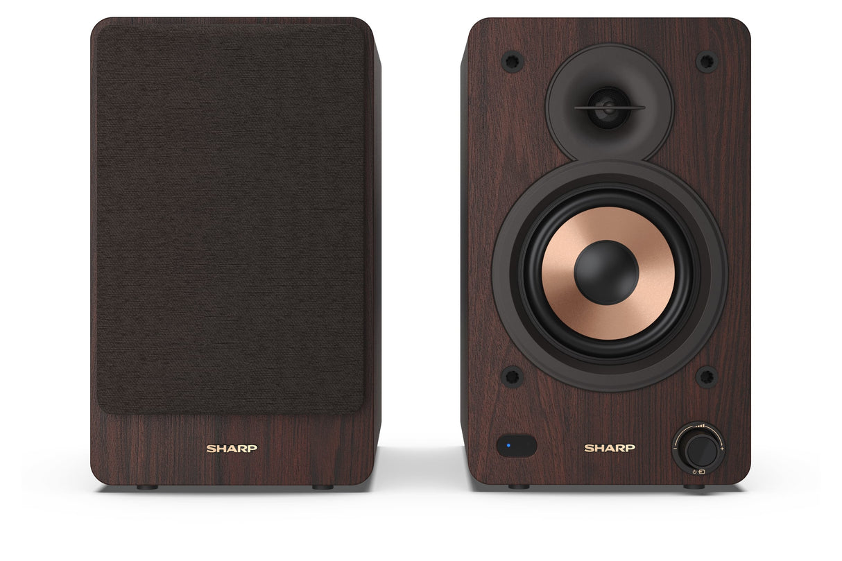 EAN 4974019216584 - Sharp BOOKSHELF SPEAKERS De 2 vías Marrón Inalámbrico y alámbrico 60 W imagen 2