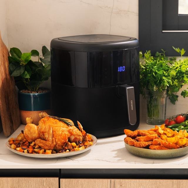 EAN 8435484049931 - Cecotec Cecofry Bombastik 6000 Full Sencillo 6 L Independiente 1700 W Freidora de aire caliente Negro imagen 7