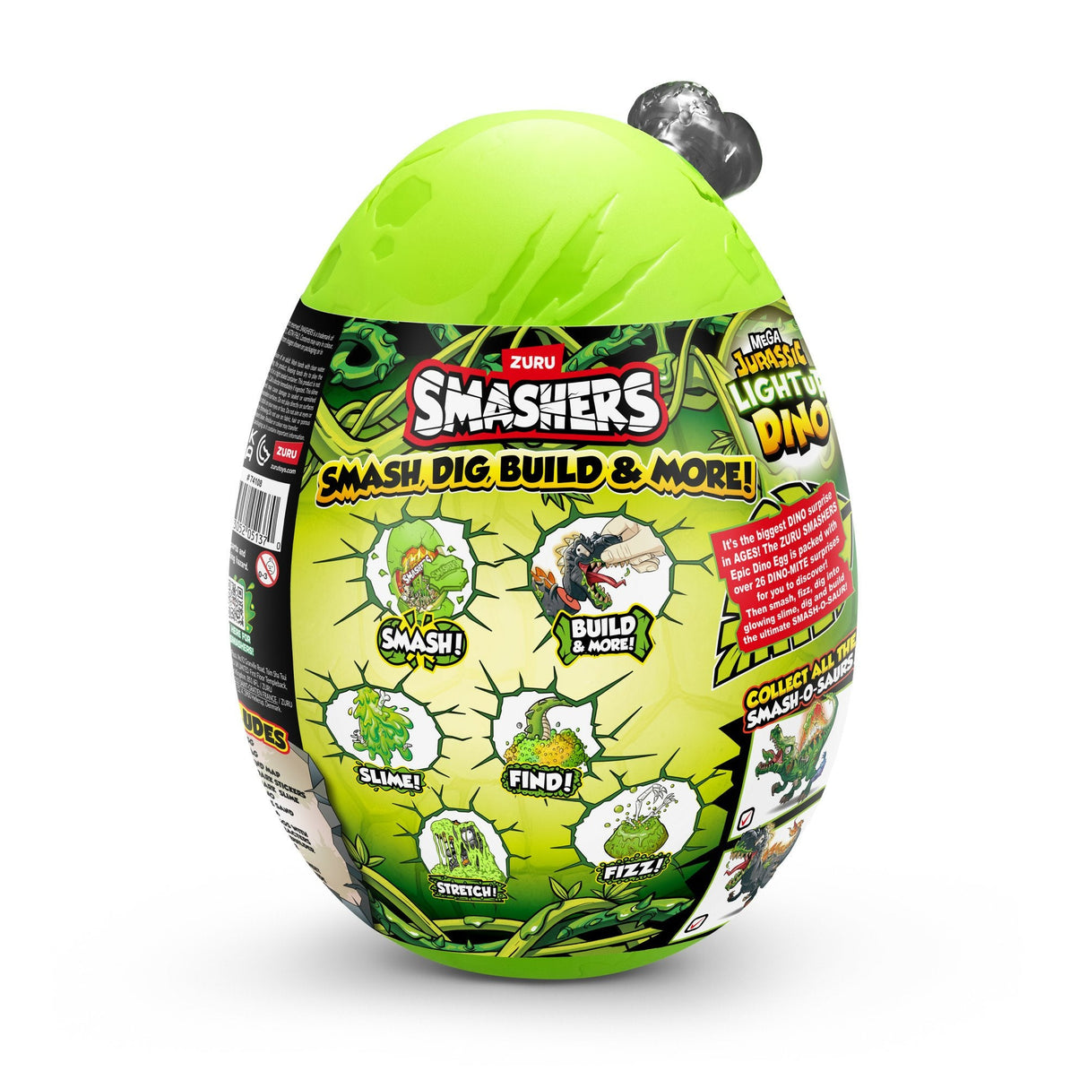 Zuru Smashers - Jurassic Light Up Dino Ei Serie 1, 74108