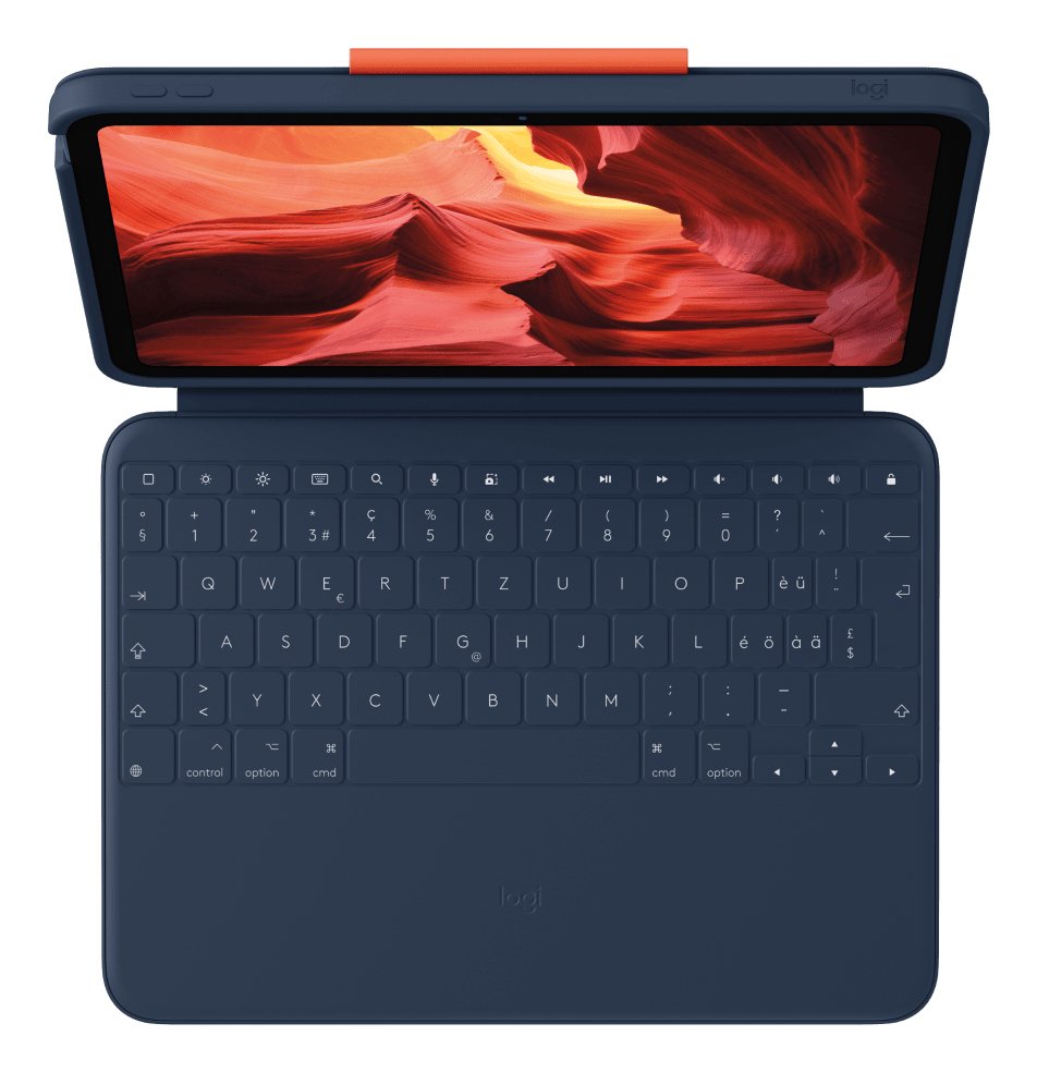 Logitech Rugged Combo 4 - Teclado Y Funda Tipo Folio - Apple Smart Connector - Classic Azul - Para Apple 10.9-Inch Ipad (10. Generation)
