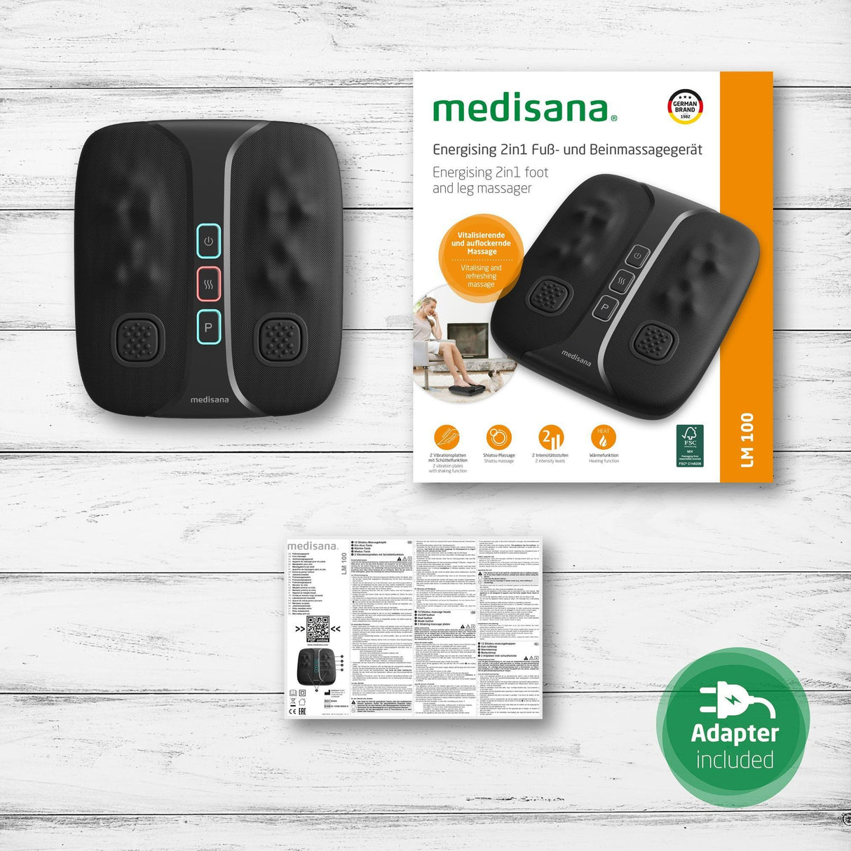 EAN 4015588884009 - Medisana LM 100 masajeador Pie, Piernas Negro imagen 4