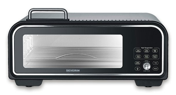Severin Digital Pizzaofen Serico Schwarz, 2,000 Vatios, Para Pizzas De Hasta Aprox. Ø 30 Cm 4008146044038.0