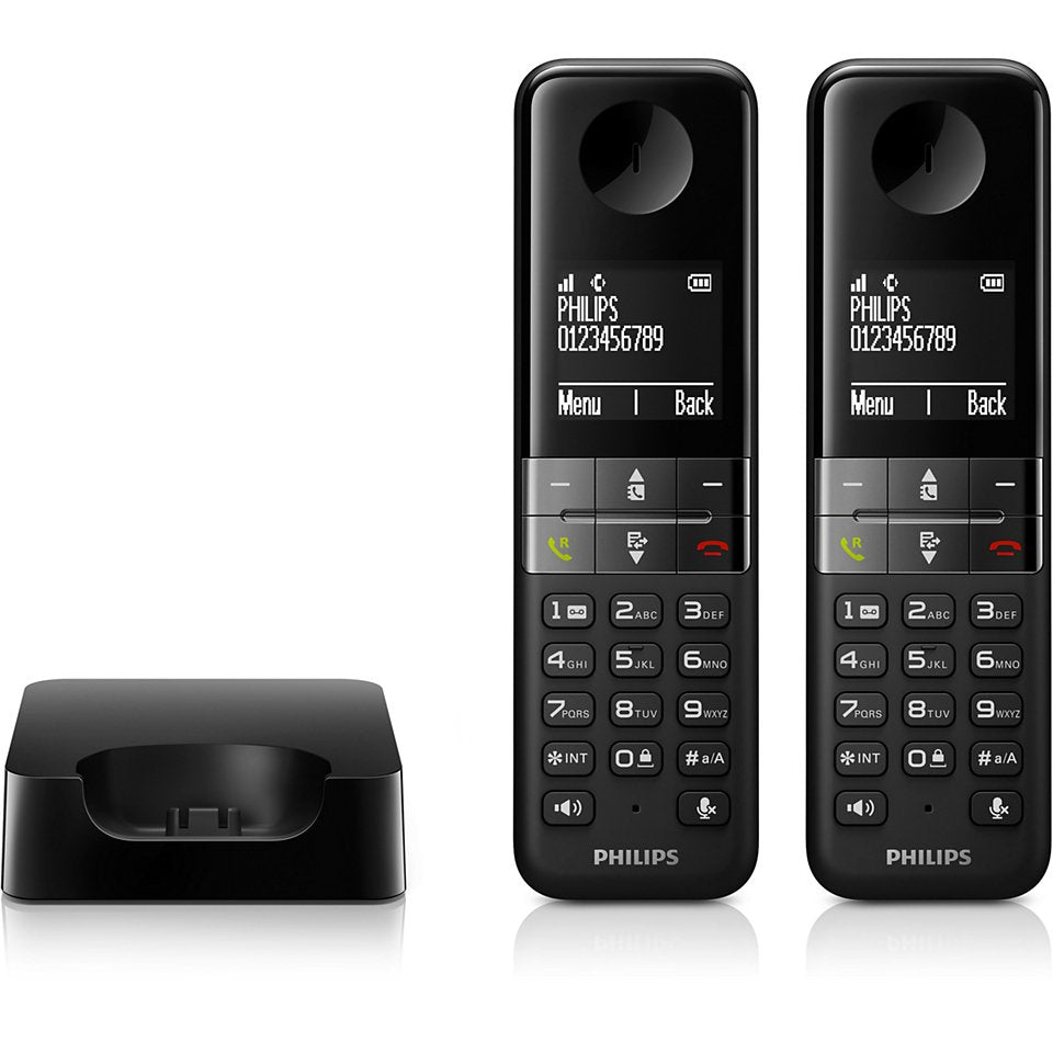 EAN 4895229101142 - Philips D4702B/34 teléfono Teléfono DECT Identificador de llamadas Negro imagen 2