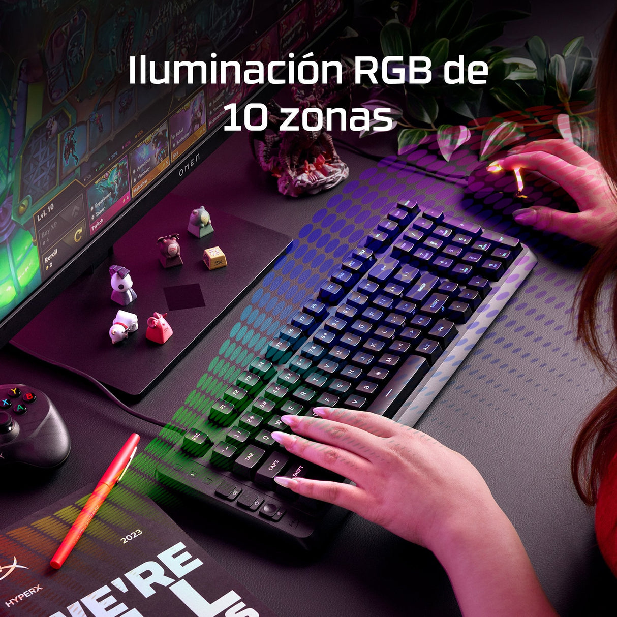 EAN 0198990307855 - HyperX Eve 1800 teclado Juego USB Negro imagen 5