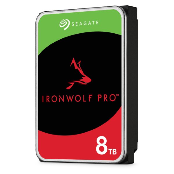Disco Seagate Ironwolf Pro Enterprise Nas Hdd 8tb 7200rpm 6gb S Sata 256mb Cache 8.9cm 3.5" 24x7 For Nas Raid Rackmount Systeme Blk
