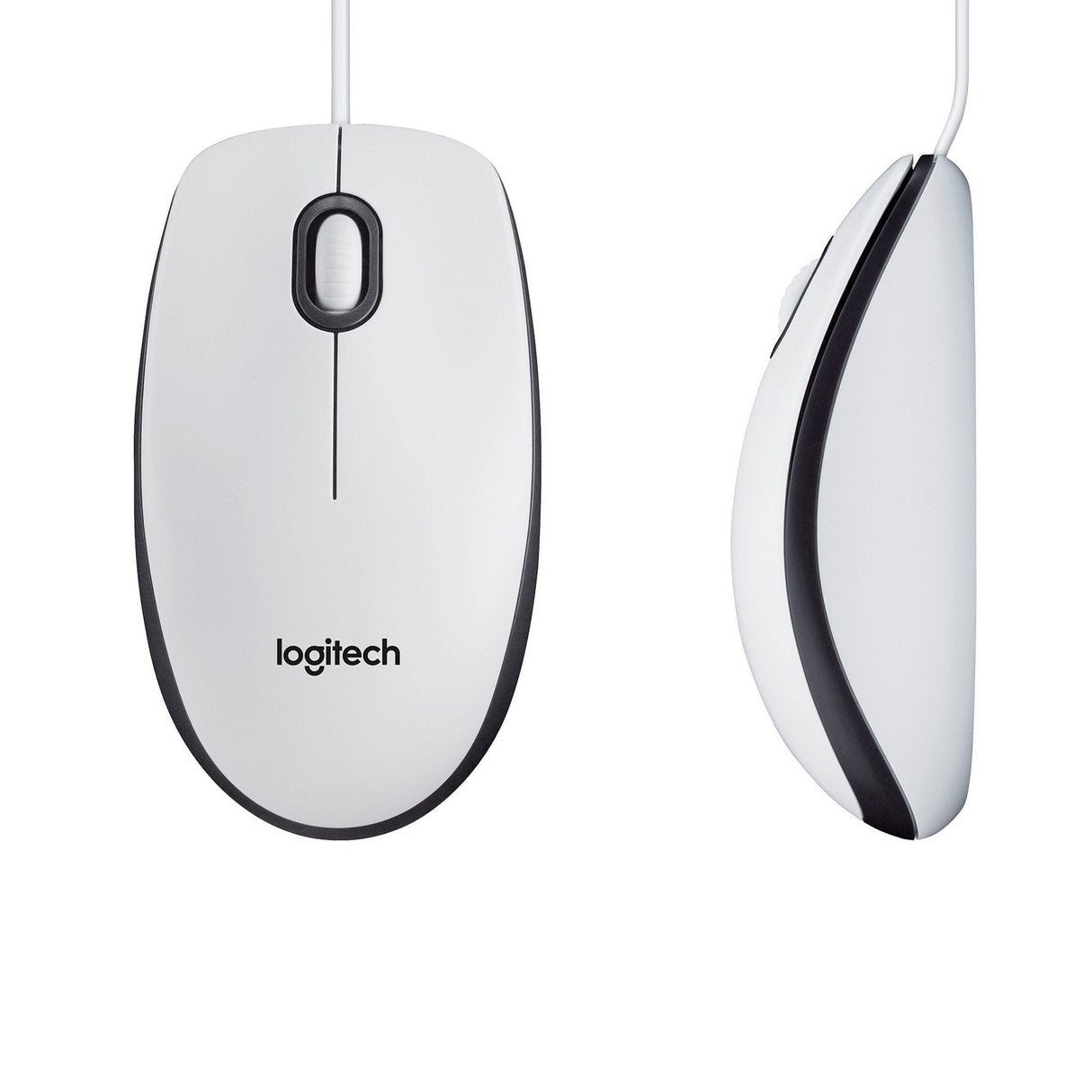 Logitech M100 Ratón Ambidextro Usb Óptico 1000 Dpi Blanco 910-006764