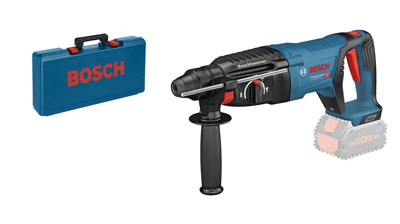 Taladro Percutor Inalámbrico Bosch Professional Gbh 18v-26 D Professional Solo, 18 Voltios Azul/Negro, Sin Batería Ni Cargador, En Estuche 611916000