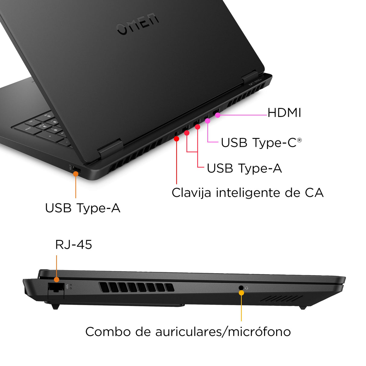 EAN 198415049896 - OMEN by HP OMEN 17-db0007ns AMD Ryzen™ 9 8945HS Portátil 43,9 cm (17.3") Quad HD 32 GB DDR5-SDRAM 1 TB SSD imagen 4