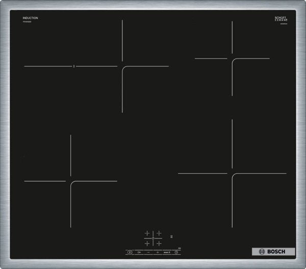 Bosch Serie 4 Pif64rbb5e Hobs Negro Integrado 60 Cm Con Placa De Inducción 4 Zona(S)
