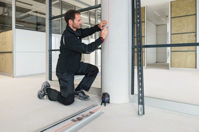 Láser Combinado Bosch Gcl 2-50 C Professional + Rm2 (Lbr), Láser De Líneas Cruzadas