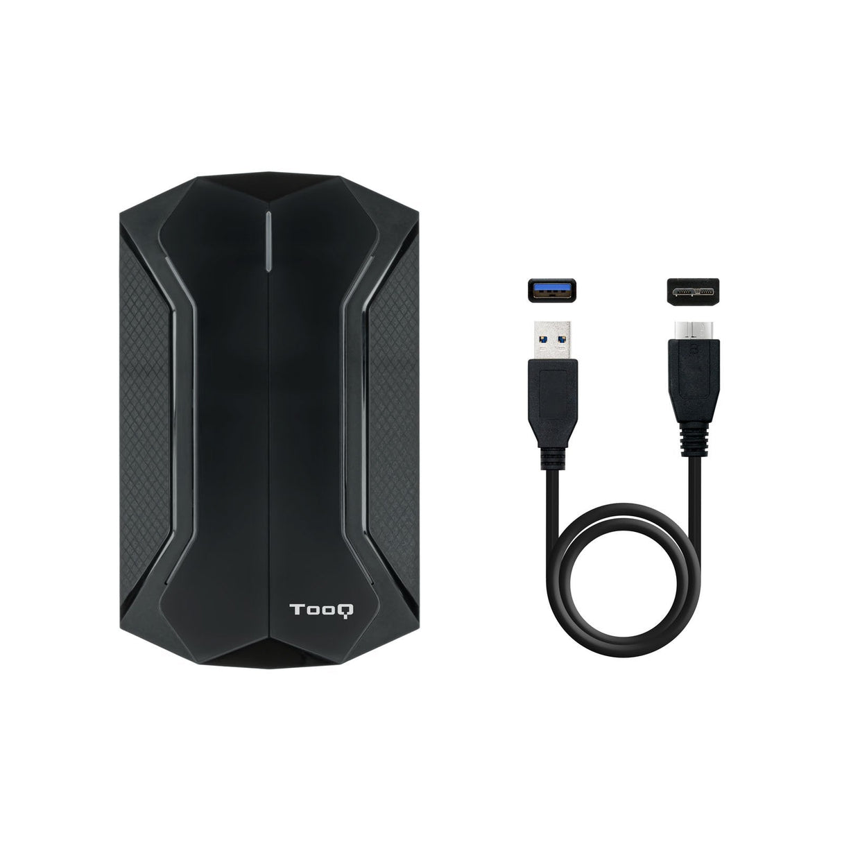 Tooq Caja Externa Gaming Para Discos De 2,5? Hdd/Ssd - Negro