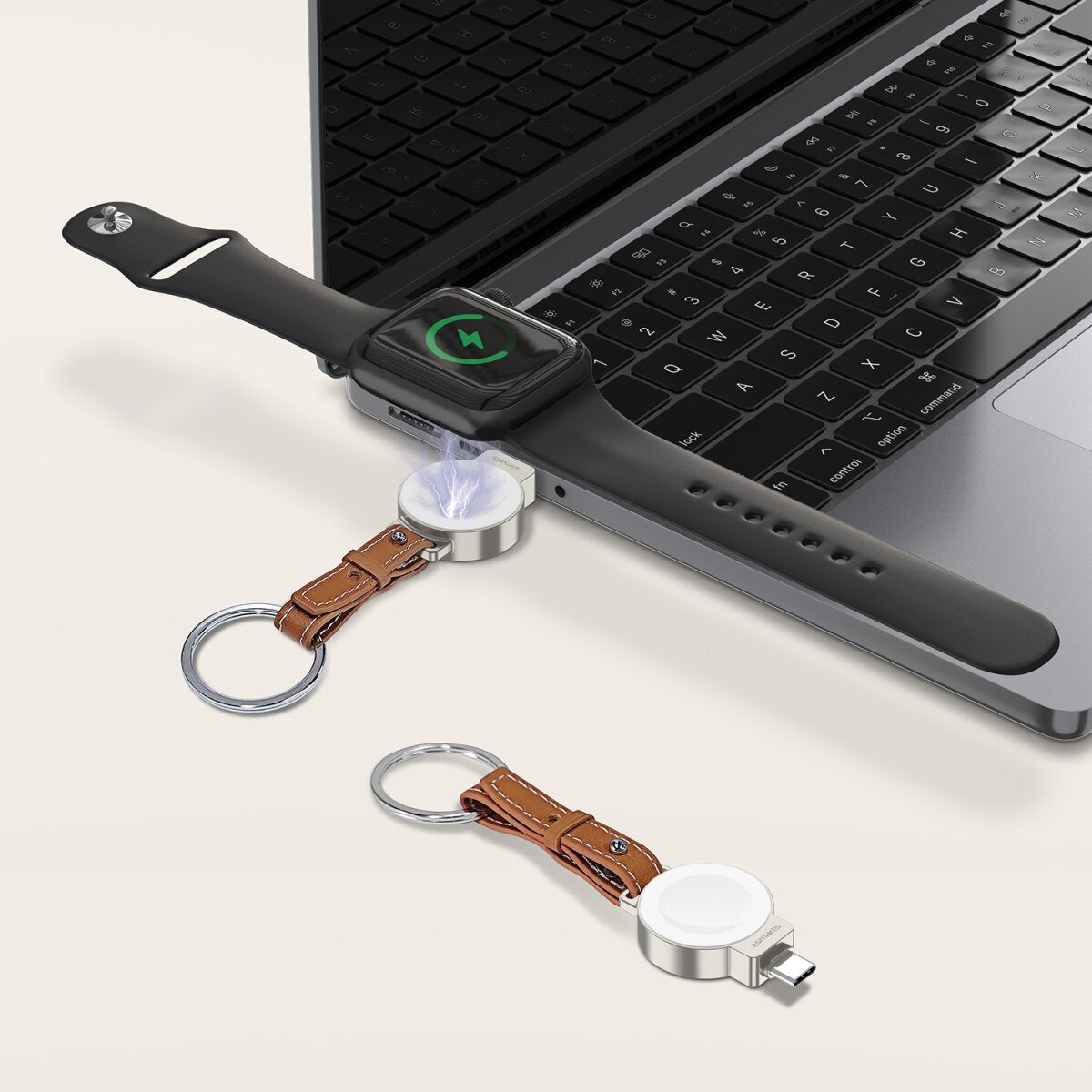 EAN 4252011911479 - 4smarts 541476 cargador de dispositivo móvil Reloj inteligente Marrón, Plata, Blanco USB Cargador inalámb imagen 7