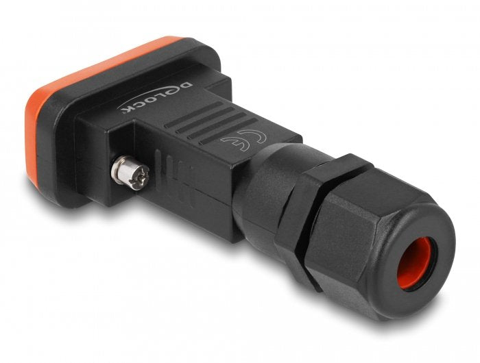 Delock D-Sub 9 Pin Hembra Con Caja Ip67 Wasserfest
