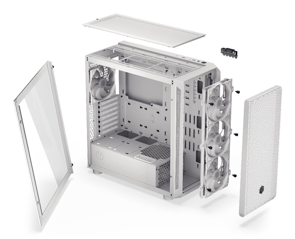 Caja Pc Endorfy Arx 700 White Argb Blanco Ey2a017
