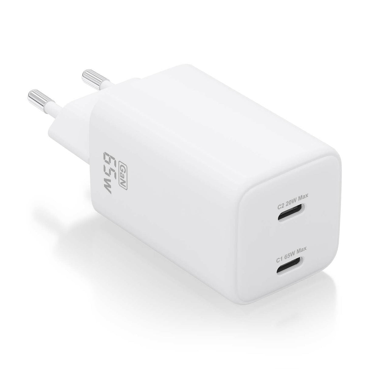Aisens Cargador Gan 65w, 2xusb-C Pd3.0 Qc4.0, Blanco