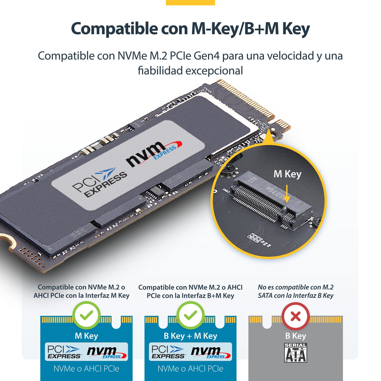 EAN 0065030907248 - StarTech.com 1USB4-NVME-ENCLOSURE caja para disco duro externo Caja externa para unidad de estado sólido imagen 9