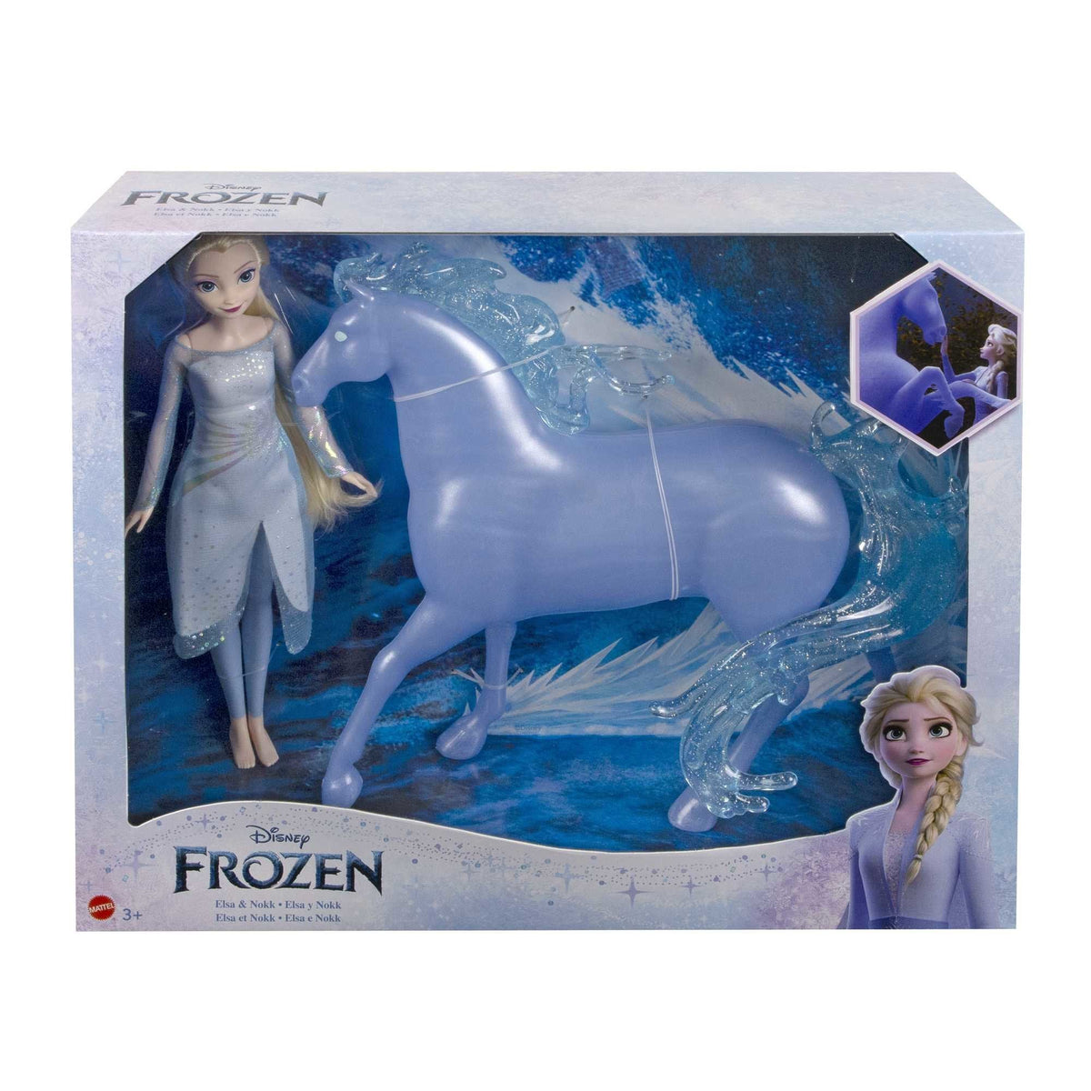 Muñeca Mattel Disney Frozen Elsa Y Nokk Hlw58