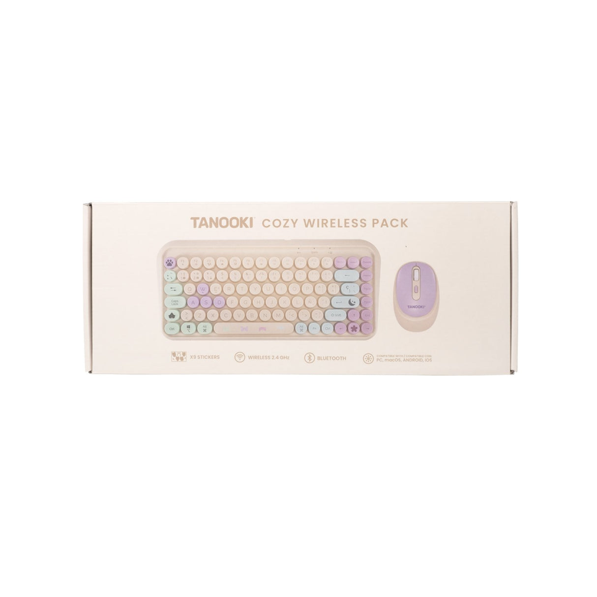 EAN 8436563094552 - TANOOKI TNK4001 teclado Ratón incluido Hogar USB + Bluetooth QWERTY Inglés, Español Crema de color imagen 13