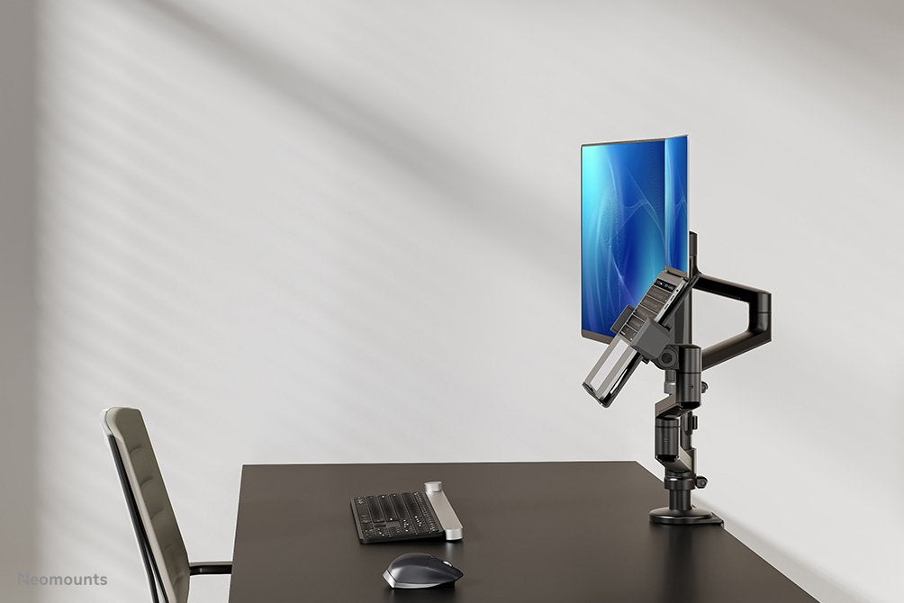 Neomounts By Newstar Soporte De Escritorio Para Monitor Y Portátil 17"-27" Negro Max.8kg