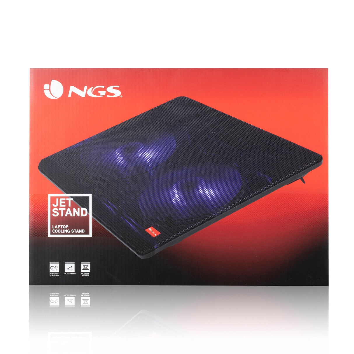EAN 8435430617689 - NGS Jetstand almohadilla fría 39,6 cm (15.6") 1000 RPM Negro imagen 8