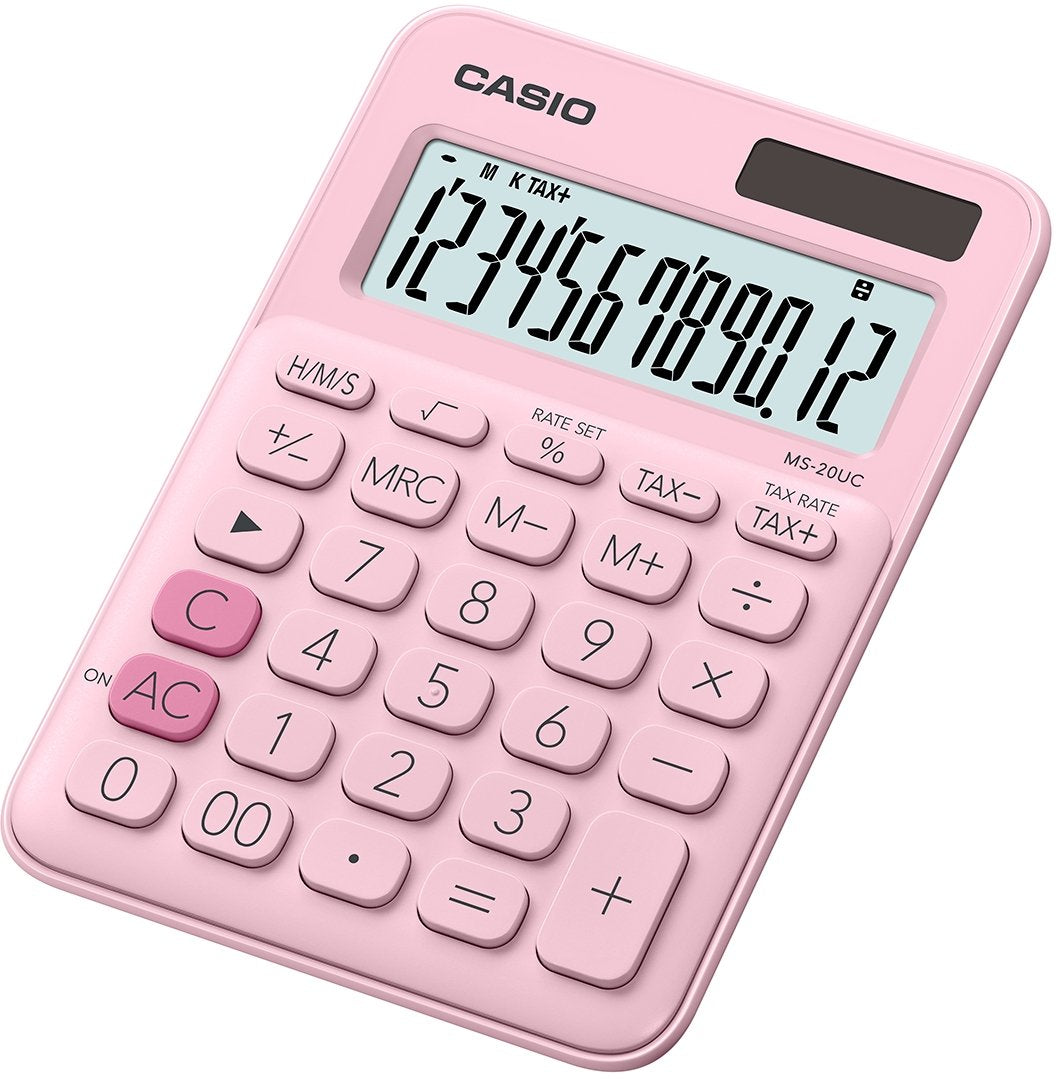 Calculadora Casio My Style Clorful Ms-20uc-Pk Rosa