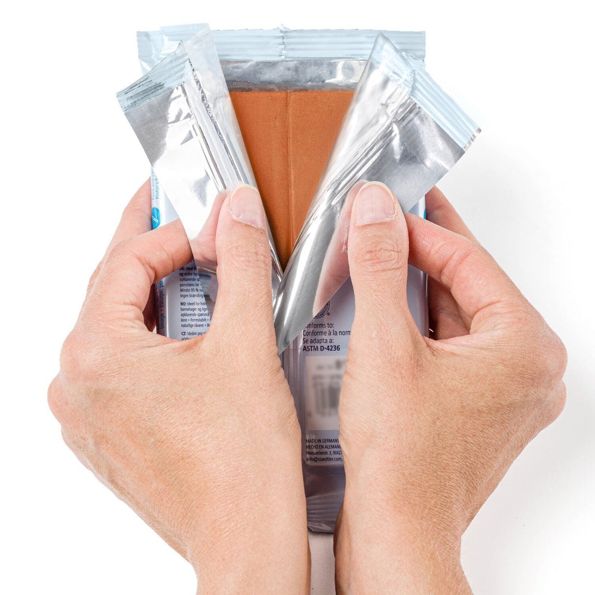 Staedtler 8150-W7 Fimoair - Arcilla Modeladora De Secado Al Aire, 350 G, Marrón/Madera (Paquete De 1)