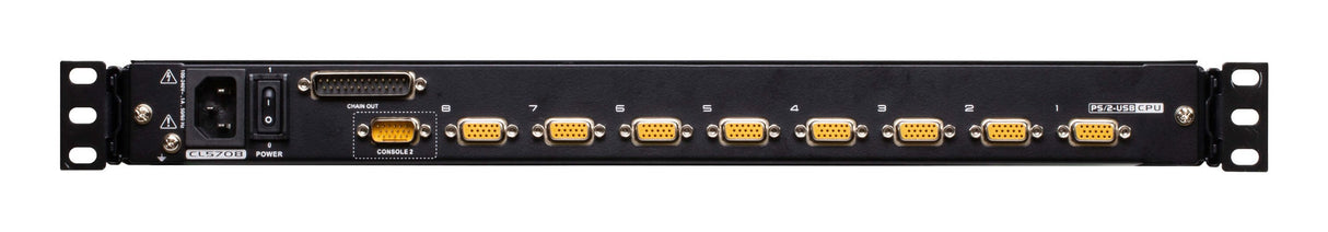 Aten Cl5708mw 43cm Wide Lcd Kvm Switch, Usb-Ps 2,Vga, 8 Port, Uk-Layout