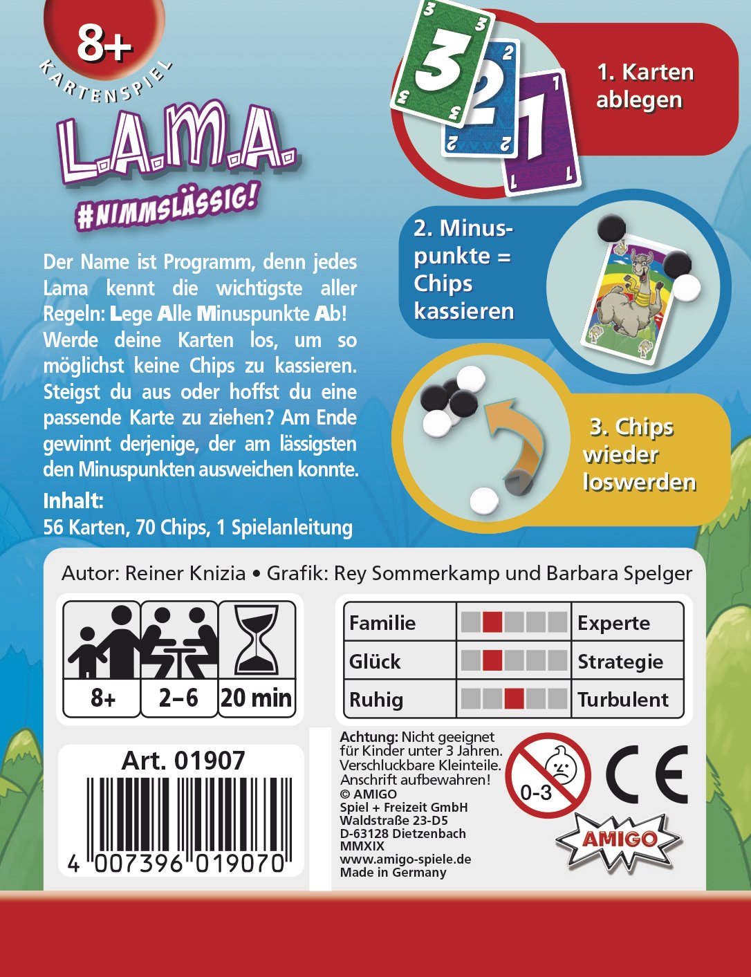 Amigo Lama, Juego De Cartas Ami01907