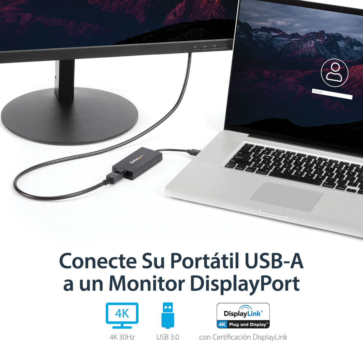 EAN 0065030858380 - StarTech.com USB32DP4K Adaptador gráfico USB 3840 x 2160 Pixeles Negro imagen 7