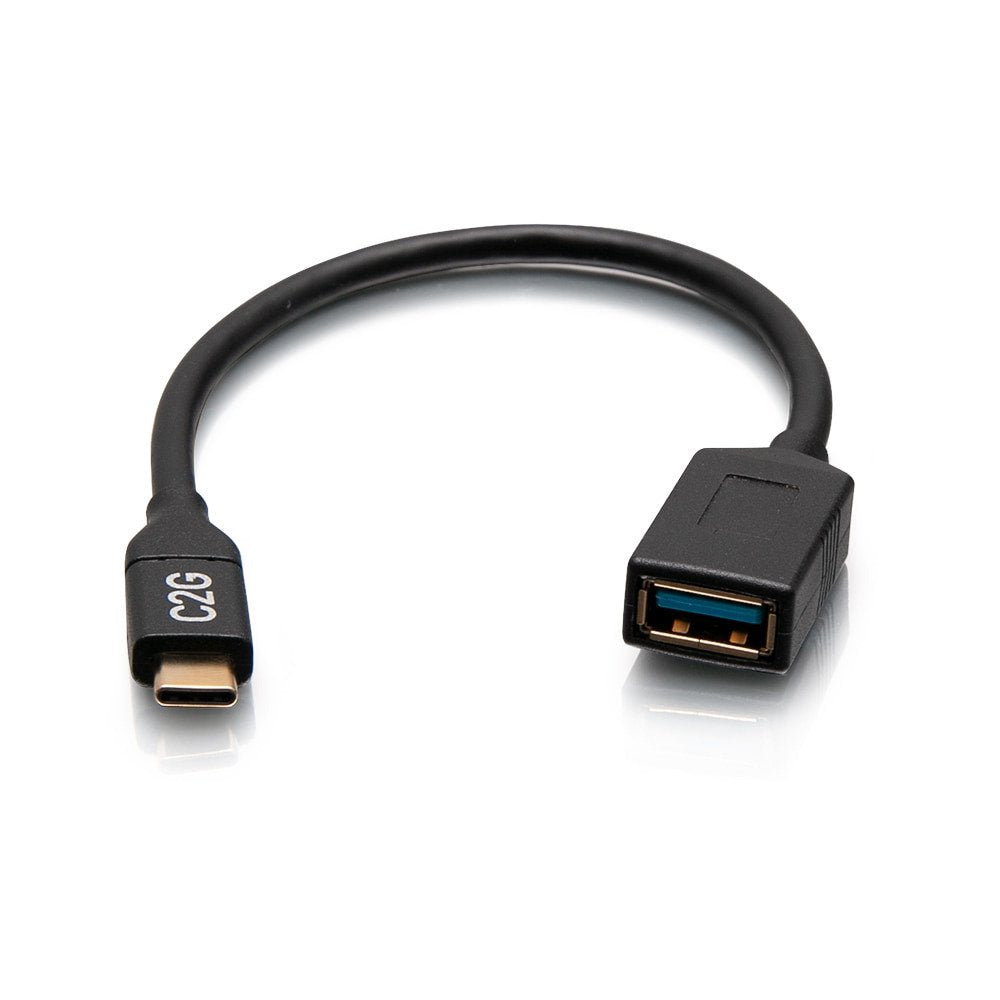 EAN 0757120295150 - C2G C2G29515 cambiador de género para cable USB C USB A Negro imagen 1