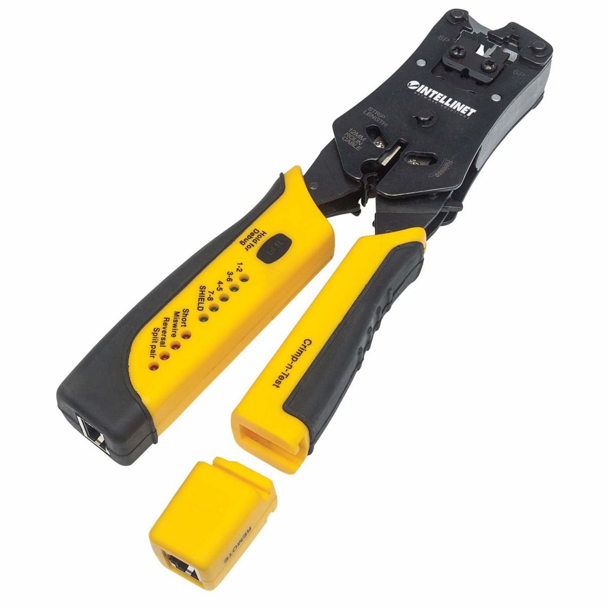 EAN 0766623780124 - Intellinet 780124 crimpadora Herramienta para prensar Negro, Amarillo imagen 6